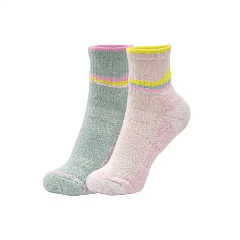 2PK WOMENS 1/2 TERRY TRAIL QTR CREW